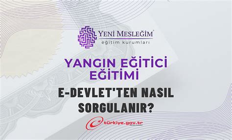 Yangın Eğitimi E Devlet Üzerinden Nasıl Alınır?