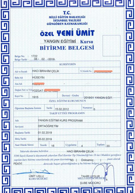 Yangın Eğitimi Sertifikası ve Belgesi Arasındaki Fark