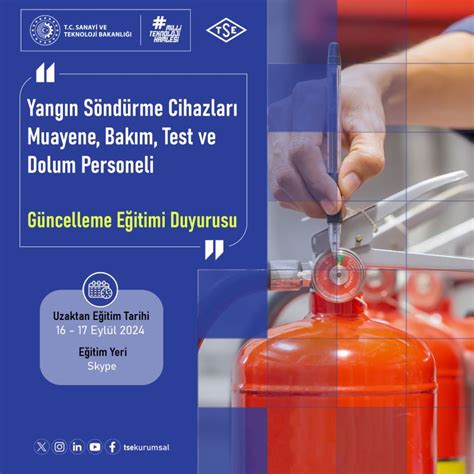 Yangın Söndürme Cihazları Muayene Bakım Süreci
