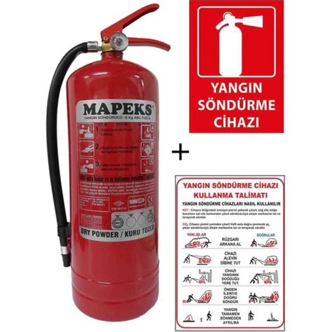 Yangın Tüpü 6 Lt Kullanım Alanları